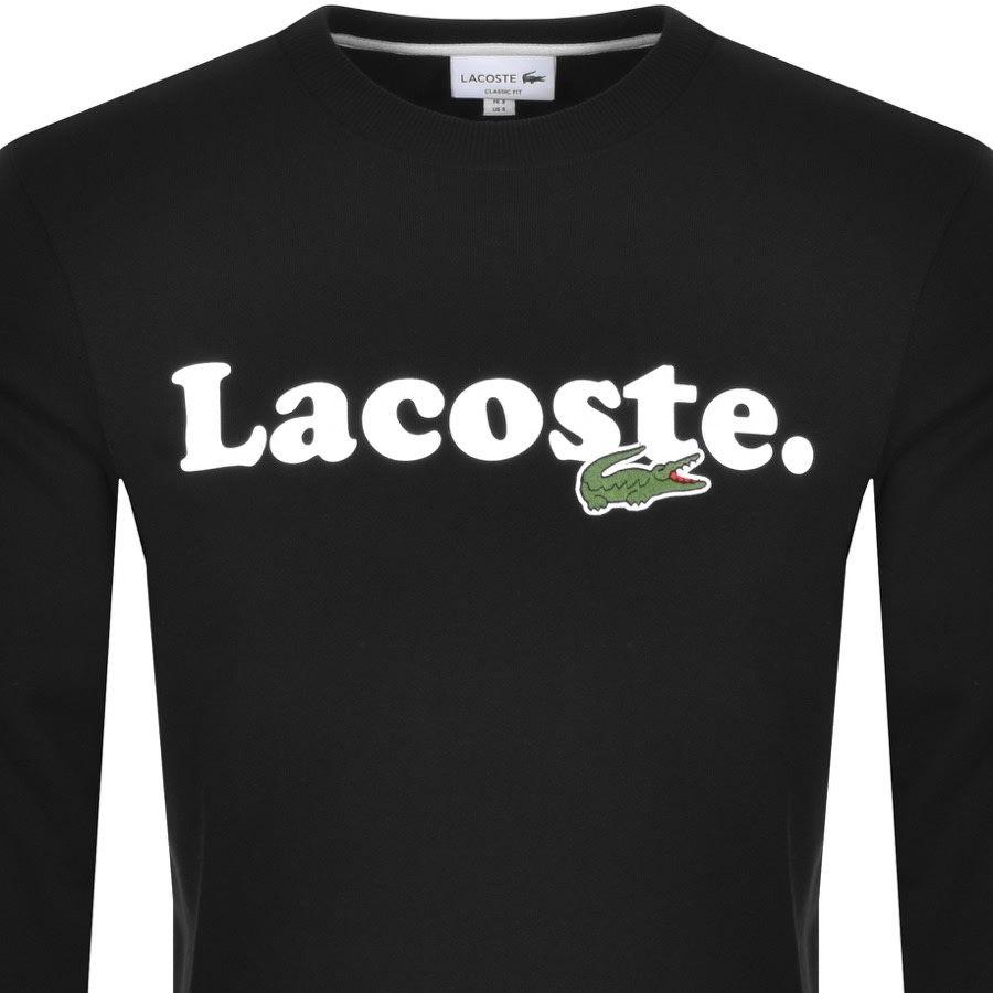 Alternative Image for ProductLacoste Large Crocodile Sweatshirt Black2